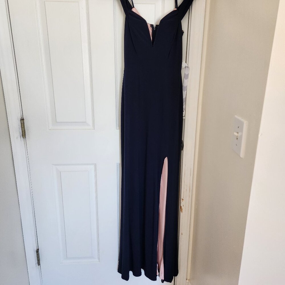 City Studio Navy Evening Gown Size 3